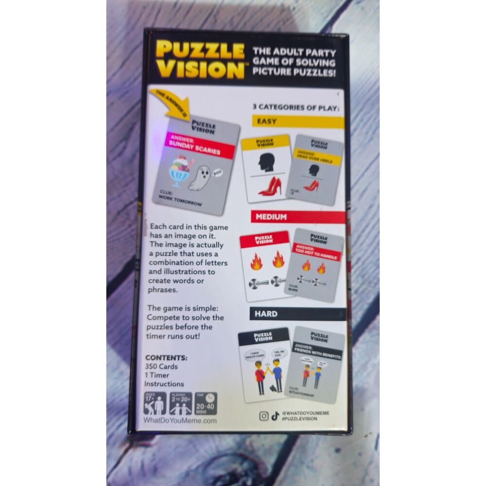 What Do You Meme? Puzzle Vision Adult Party Game image 2